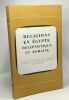 Religions en Egypte hellénistique et romaine - Colloque de Strasbourg 16-18 mai 1967 - bibliothèque des centres d'études supérieurs spécialisés. ...