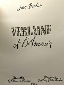 Verlaine et l'Amour