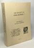 Où en est la philosophie? - introduction de Jean Ladrière. Axelos Berten Deprez Dillens Goedert Houziaux Laruelle