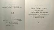 Over Aristocraten Keezen en Preekstoels Klimmers; voorgeschiedenis en totstandbrenging van de omwenteling van 1795 te Bergen op Zoom. Drs. Ch. M. De ...