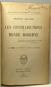 Les contradictions du monde moderne - bibliothèque politique et économique - 3e éd. entièrement conforme à la première