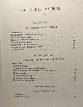 Étoiles et Atomes. A.S. Eddington