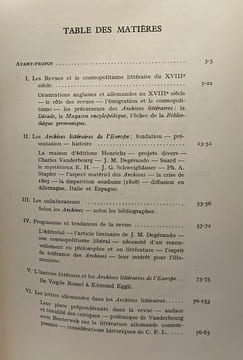 Les "archives littéraires de l'Europe" 1804-1808 et le Cosmopolitisme Littéraire sous le Premier Empire - classe des lettres et des sciences morales ...