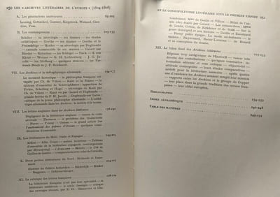 Les "archives littéraires de l'Europe" 1804-1808 et le Cosmopolitisme Littéraire sous le Premier Empire - classe des lettres et des sciences morales et politique mémoires TOME LI fascicule 4 et dernie