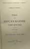 Essai de bibliographie verviétoise - anonymes - quatrième volume. Weber Armand