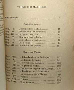 La victoire sur la douleur - histoire de la découverte des anesthésiques - traduction J. Benoist-Méchin. René Fülöp-Miller