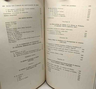 Étude sur le Chartier et le Domaine de l'Abbaye de Saint-Jacques de Liège (1015-1209) - bibliothèque de la faculté de philosophie et lettres de l'université de Liège fascicule CXXIV