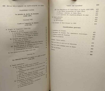 Étude sur le Chartier et le Domaine de l'Abbaye de Saint-Jacques de Liège (1015-1209) - bibliothèque de la faculté de philosophie et lettres de ...