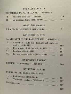 Le dernier amour de Talleyrand - La duchesse de Dino 1793-1862. Françoise De Bernardy