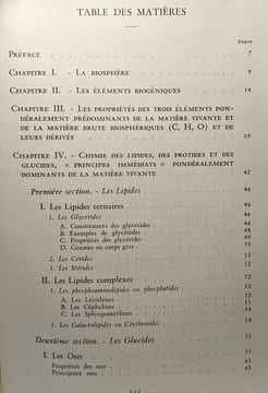 Introduction à la biochimie générale - 4e édition. Marcel Florkin