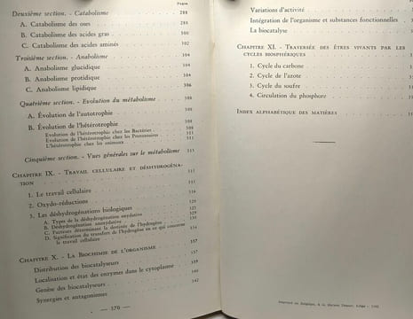 Introduction à la biochimie générale - 4e édition. Marcel Florkin