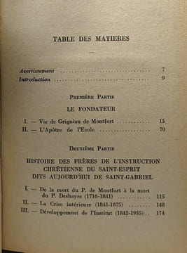 Grignion de Montfort - apôtre de l'école et les frères de Saint-Gabriel. Gaëtan Bernoville