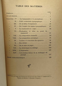 La technique du journal - bréviaire typographique à l'usage des journalistes & gens de lettres - avec préface de M. Herman Dons