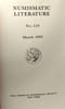 Numismatic Literature No. 129: The American Numismatic Society - March 1993. Collectif
