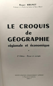 Le croquis de géographie - régionale et économique