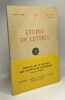 Études de lettres - série IV tome 4 n°2 1981 - avril juin --- trimestriel. Collectif