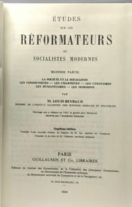 Études sur les réformateurs ou socialistes modernes - Première et Seconde parties - 7e éd