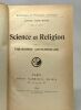 Science et religion dans la philosophie contemporaine - coll. bibliothèque de philosophie scientifique. Émile Boutroux