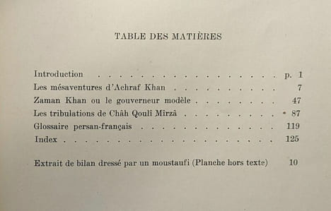 Les comédies de Malkom Khan - Les mésaventures d'Achraf Khan - Zaman Khan ou le gouverneur modèle - Les tribulations de Châh Qoulî Mîrzâ - université ...