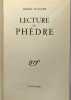 Lecture de Phèdre. Thierry Maulnier