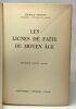 Les lignes de faîte du Moyen Age - 2e édition revue. Léopold Génicot