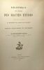 Bibliothèque de l'école des hautes études - sciences philologiques et historiques - Première partie --- 62e fascicule. Collectif