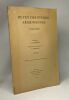 Revue des &eacute;tudes arm&eacute;niennes - nouvelle s&eacute;rie (EXTRAIT). E. Benveniste H. Bern&eacute;rian