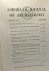 American journal of archaeology - volume 87 n°4 October 1983. Collectif