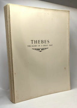 Thebes - The glory of a great past (non relié / not bound). Jean Capart Marcelle Werbrouck
