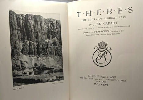 Thebes - The glory of a great past (non relié / not bound). Jean Capart Marcelle Werbrouck