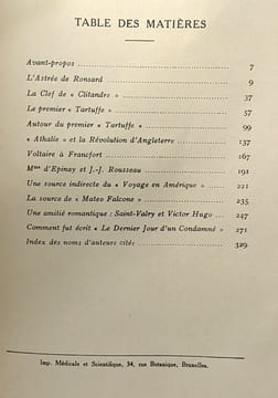 De Ronsard à Victor Hugo - problèmes d'histoire littéraire - travaux de la faculté de philosophie et lettres de l'université de Bruxelles - TOME II. ...