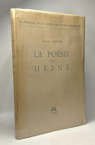 La poésie de Heine - bibliothèque de la société des études germaniques I