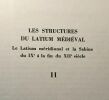 Les structures du latinum médiéval - Le latinum méridional et la Sabine du IXe siècle à la fin du XIIe siècle - TOME 1 & 2 - bibliothèque des écoles ...