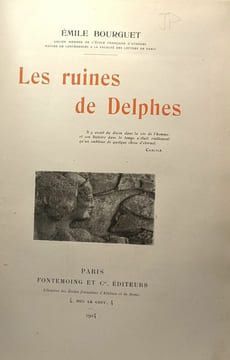 Les ruines de Delphes. Bourguet Émile