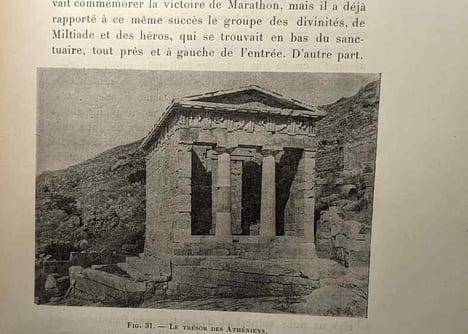 Les ruines de Delphes. Bourguet Émile