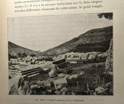 Les ruines de Delphes. Bourguet Émile