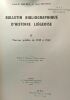 Bulletin bibliographique d'histoire liégeoise - II - travaux publiés de 1949 à 1952. Halkin Léon-E. Jean Hoyoux