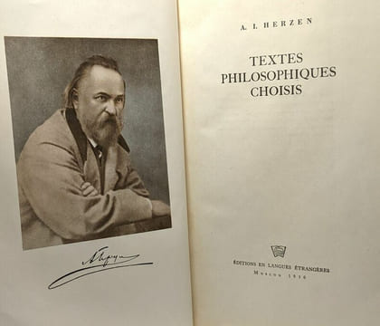 Textes philosophiques choisis. A.I. Herzen