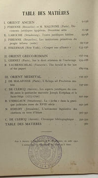 Archives d'histoire du droit oriental - TOME V. Jacques Pirenne
