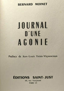 Journal d'une agonie