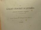 Le galet inscrit d'Antibes offrande phallique à Aphrodite - Ve ou IVe siècle avant Jésus-Christ - étude d'archéologie religieuse gréco-orientale. H. ...