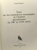 Essai sur les institutions municipales spécialement du XIIIe au XVIIe siècle. Blondel André