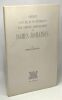 Origines cultuelles et mythiques d'un certain comportement des Dames Romaine. Klossowski Pierre