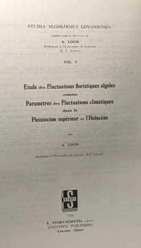 ETude des fluctuations floristiques algales comme paramètres des fluctuations climatiques dans le Pleistocène supérieur et l'Holocène - Studia ...