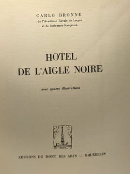 Hotel de l'aigle noire. Bronne Carlo