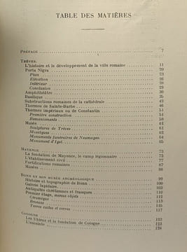 Quatre villes romaines de Rhénanie Trèves-Mayence-Bonn-Cologne --- études d'archéologie rhénane. Albert Grenier