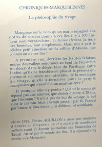Chroniques marquisiennes 1978-1983: La philosophie du rivage