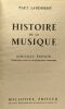 Histoire de la musique - nouvelle édition. Landormy Paul