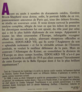 Édouard VII de l'Europe - la diplomatie à la belle époque