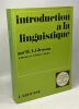Introduction à la linguistique - sciences humaines et sociales. H.-A. Gleason